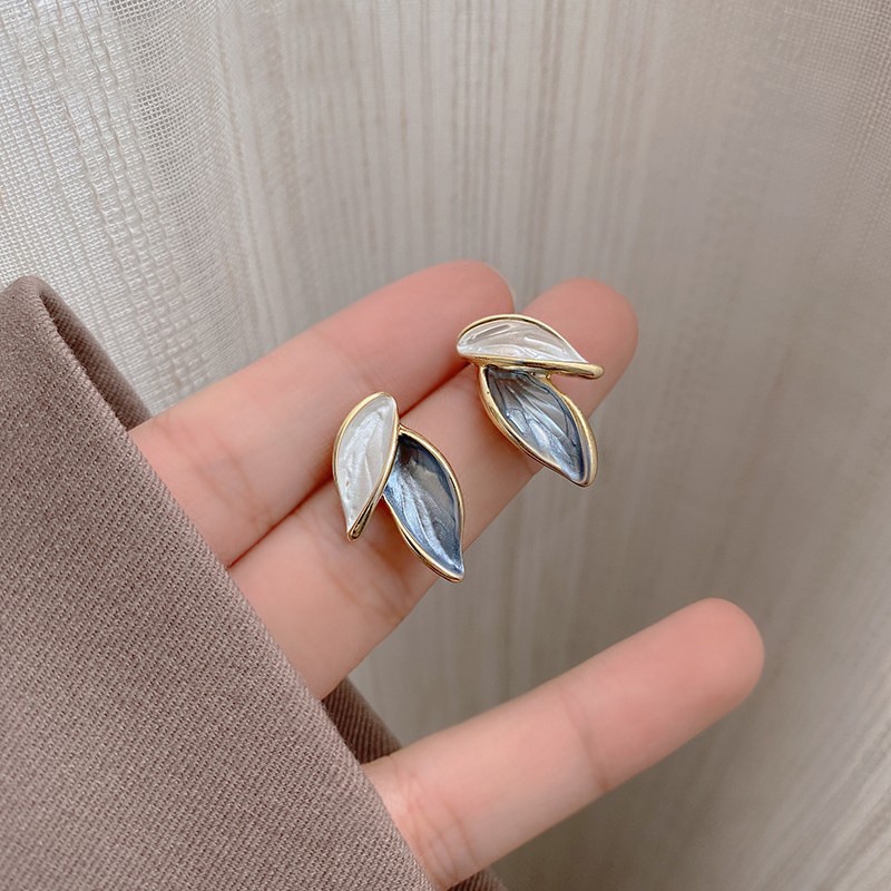 Bông Tai Bạc 925 Bằng acrylic Phong Cách vintage Hàn Quốc Cho Nữ