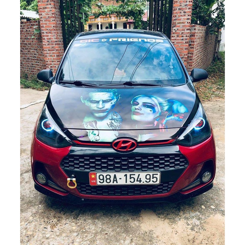 Decal dán trang nắp Capo có in hình theo yêu cầu