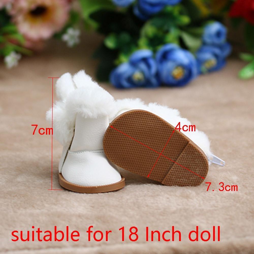Giày Vải Lông Xù Xinh Xắn Cho Búp Bê