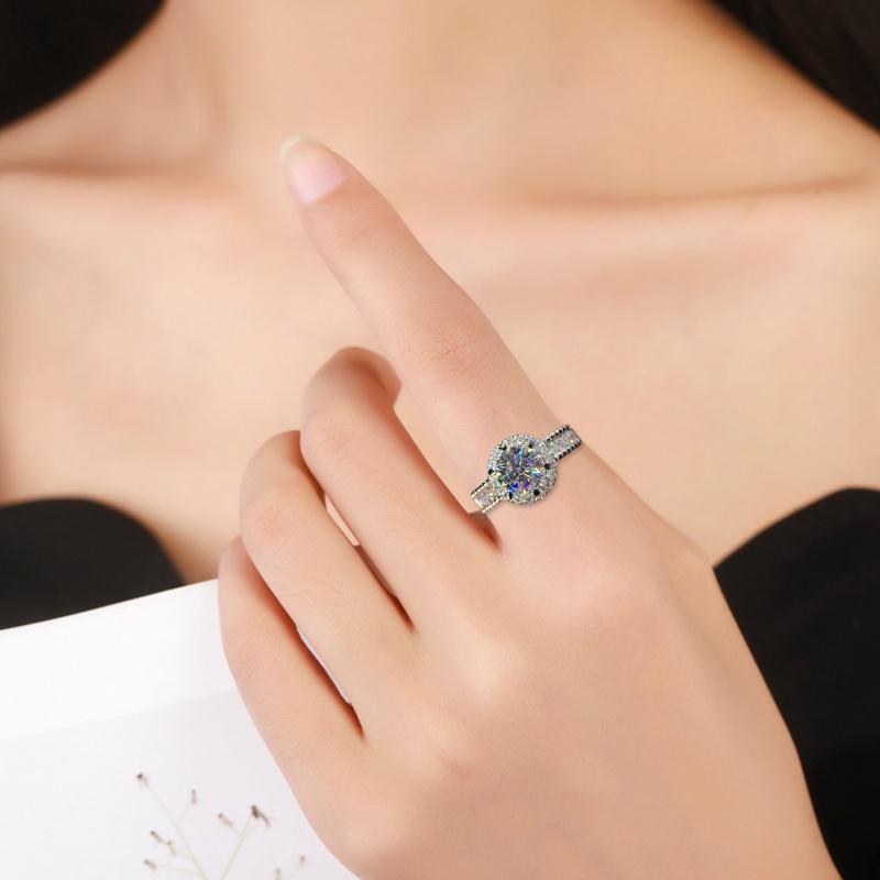 Nhẫn trang sức đính đá Zirconia thời trang sang trọng cho nữ