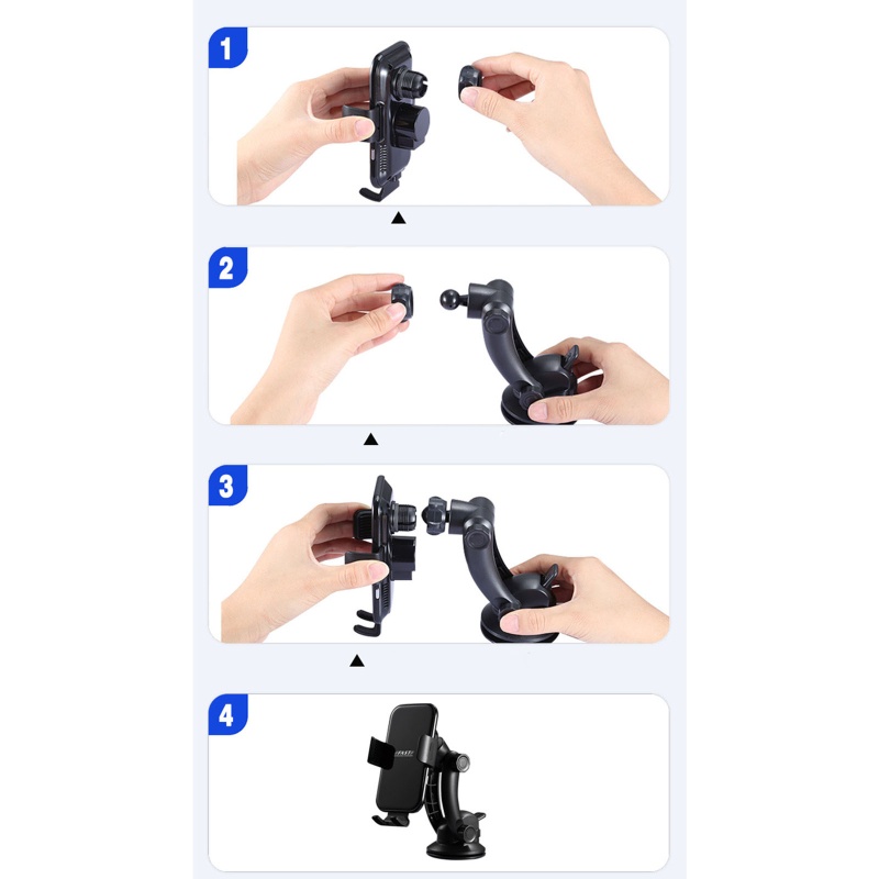 Giá Đỡ Điện Thoại Tích Hợp Sạc Từ Tính 15W Cho Điện Thoại 4 7-6 7in Gắn Khe Điều Hòa Xe