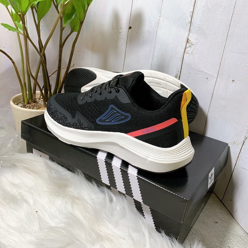 Giày thể thao nam đen wanno mới chất xịn kèm hộp 653