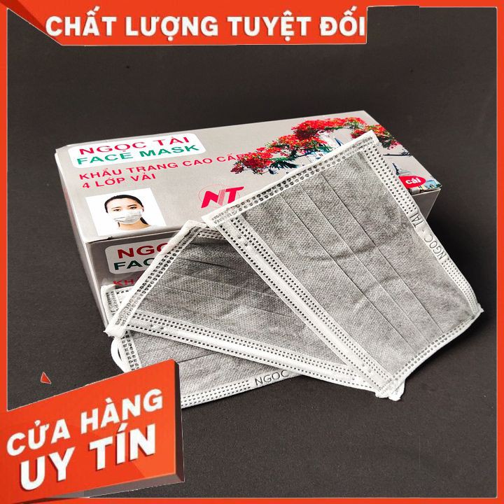 [HOT]Hộp 50 cái khẩu trang y tế 4 lớp, kháng khuẩn,NGỌC TÀI , Đủ loại Đủ Màu, Trẻ Em người lớn