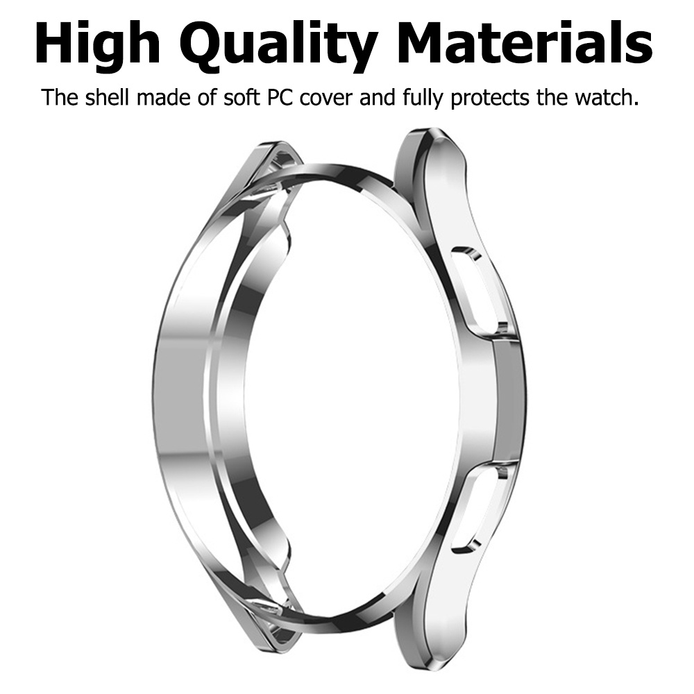 Miimall Samsung Galaxy Watch 4 Classic 42mm 46mm Ốp Lưng,Mềm TPU Mạ Điện Thoáng Khí Nửa Gói Chống Rơi Vỏ Bảo Vệ Cho Galaxy Watch 4 Classic Case