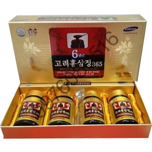 Cao Hồng Sâm 6 Tuổi 365 Hộp 4 lọ x 240ml Hàn Quốc