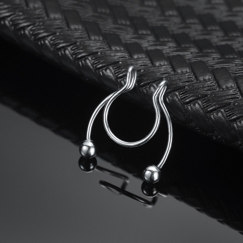 Khuyên Mũi Kẹp Khuyên Mũi Septum Dáng Chữ U Thép Titan Không Gỉ