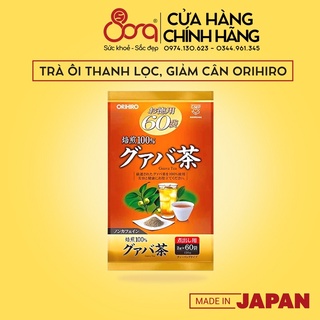 Trà lá ổi Orihiro thanh lọc cơ thể, giải nhiệt giảm cân Nhật Bản Gói 60 Túi