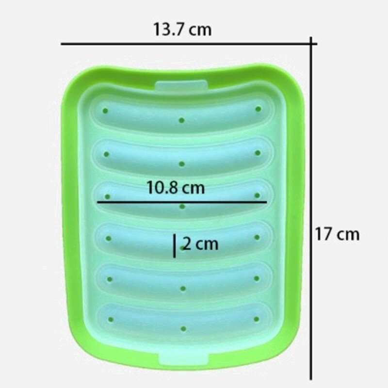 Khuôn xúc xích silicon chịu nhiệt làm xúc xích, lạp xưởng cho bé ăn dặm