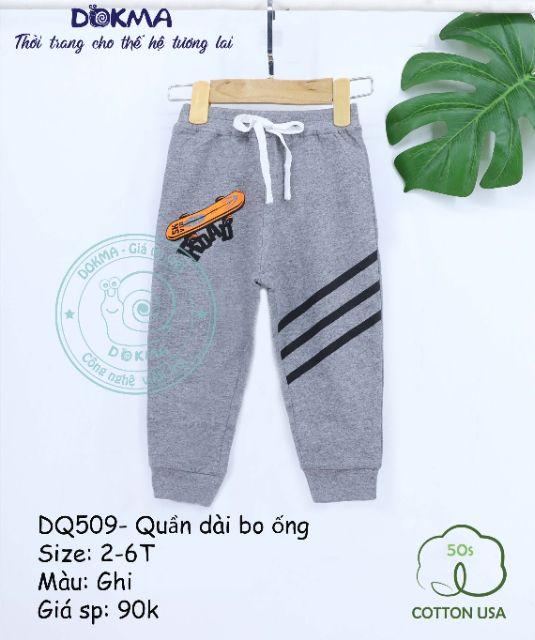 [Dokma] Quần dài bo ống siêu đẹp- ấm mà không bí (2-6Y)