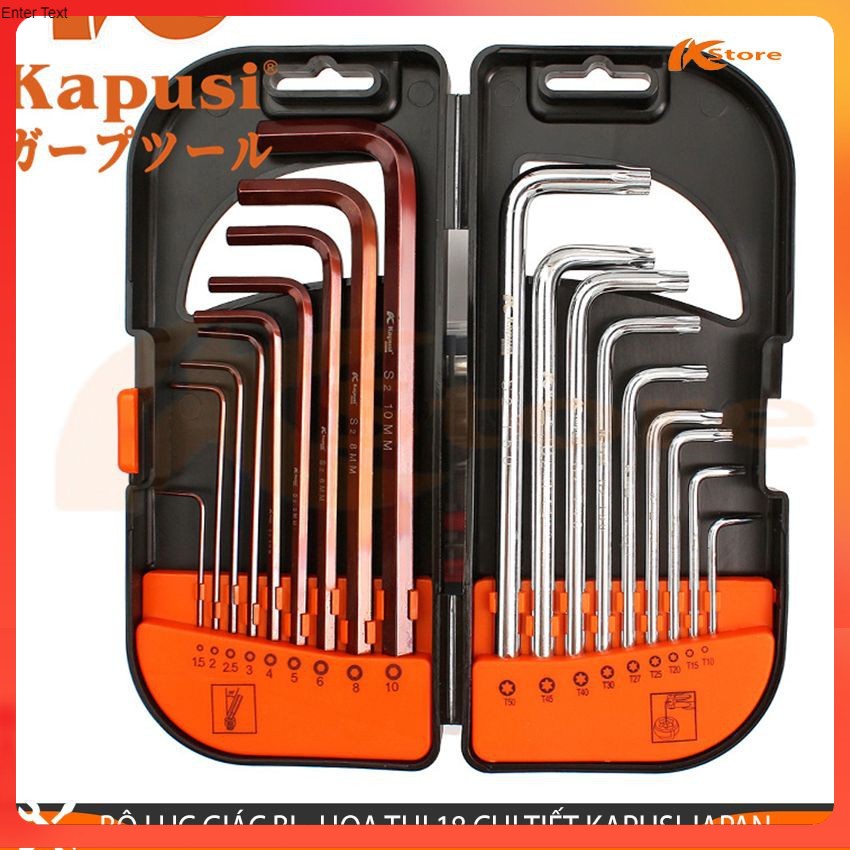 BỘ LỤC GIÁC BI - LỤC GIÁC HOA THỊ ( LỤC GIÁC BÔNG) 18 CHI TIẾT KAPUSI JAPAN, LỤC GIÁC CHỮ L cao cấp