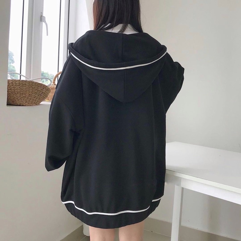 Áo Khoác JENNIE Nỉ Form Rộng Nam Nữ Unisex