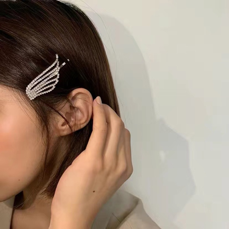 Kẹp Tóc Đính Đá Hình Đôi Cánh Thiên Thần Lấp Lánh