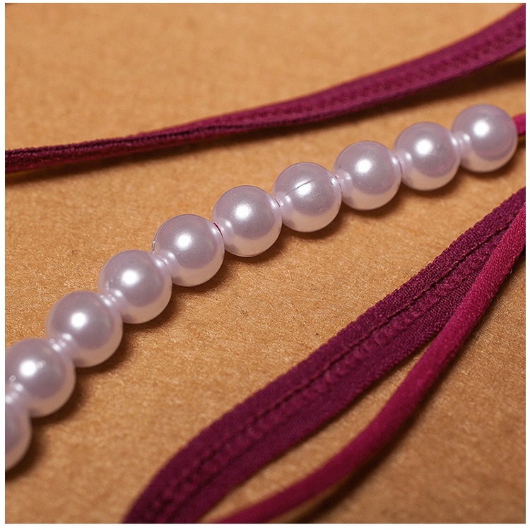 Quần Lót Thêu Hoa Đính Ngọc Trai Giả 35kg-60kg ZC095#Quần Lót Nữ Hở Đáy Trong Suốt Gợi Cảm 2242