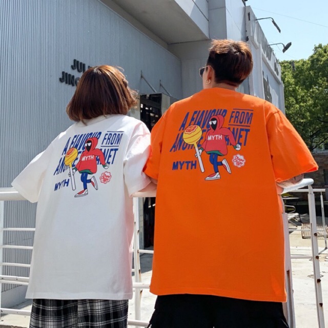 ÁO THUN CHỮ MYTH UNISEX TAY LỠ FORM RỘNG AU026