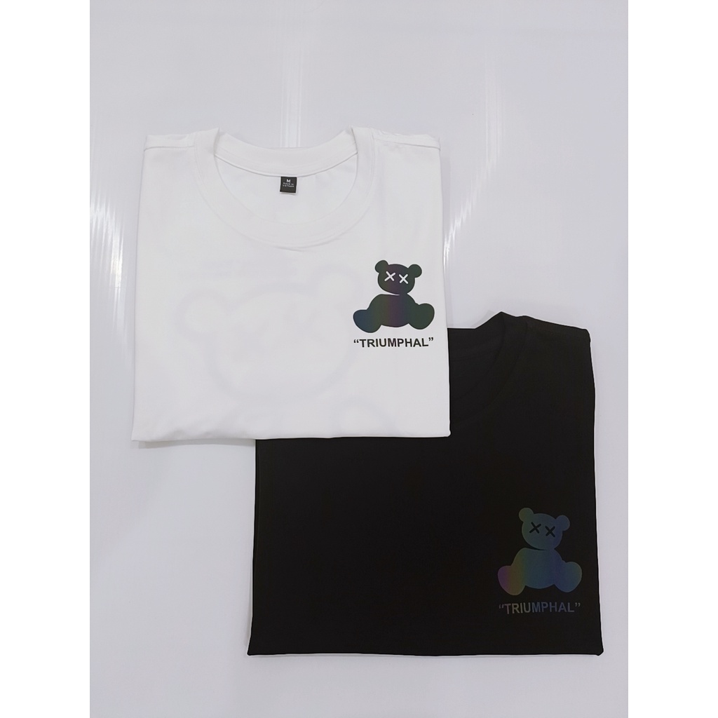 Áo thun Unisex WB Bear Áo phông nam nữ tay lỡ form rộng oversize trắng đen | BigBuy360 - bigbuy360.vn