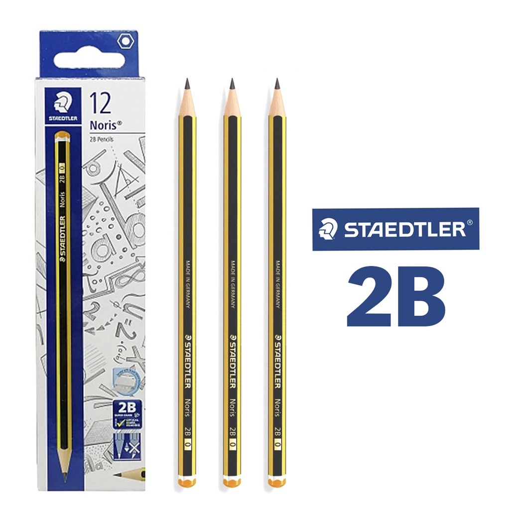 Bút chì 2B Staedtler 120 hàng xịn chuẩn Đức - DKVPP.Store hộp 12 chiếc dùng để viết, vẽ phác thảo giá tốt