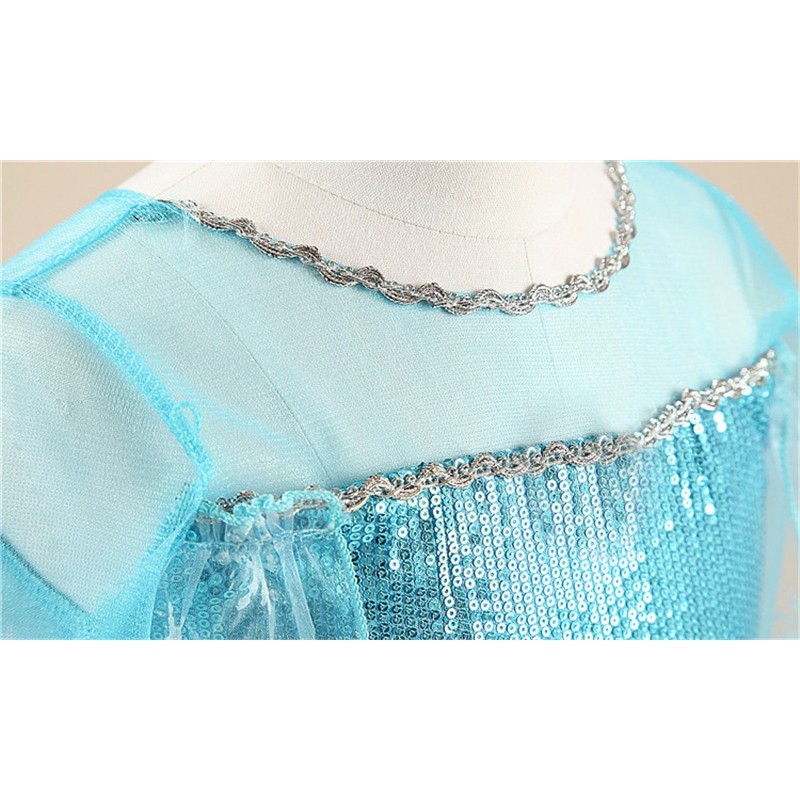 Bộ đầm công chúa kèm phụ kiện NNJXD hóa trang nhân vật Elsa cho bé gái