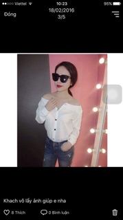 Sơ mi trễ vai 