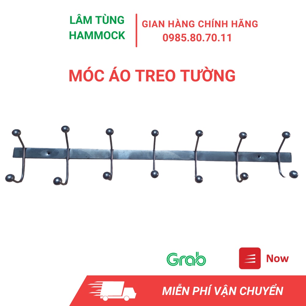 Thanh lý Móc Áo Treo tường, móc áo chất liệu Inox 201, Móc áo inox 7 móc