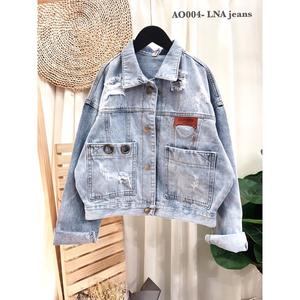 [THỜI TRANG MÙA HÈ] [Ảnh Chụp Thật] Áo Khoác Jeans Nữ - Áo Khoác Bò Cao Cấp Form Rộng Freesize Mẫu Thiết Kế Mới Đẹp