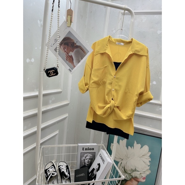 Sét ba món sơ mi vàng TT12