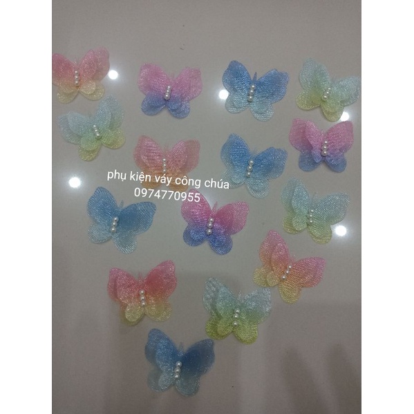 Bướm voan đính váy áo