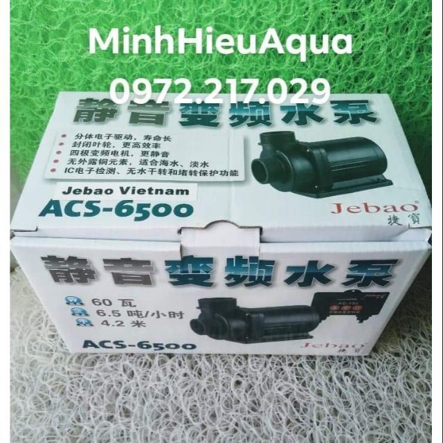 Máy bơm nước bể cá có điều chỉnh Jebao ACS-6500