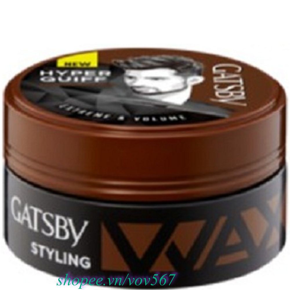 Wax Tạo Kiểu Tóc Hộp Nâu Gatsby Wax Hyper Quiff 75g Chính Hãng