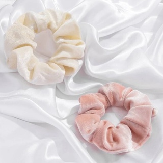 Dây cột tóc scrunchies vải nhung - Buộc tóc scrunchies vải nhung
