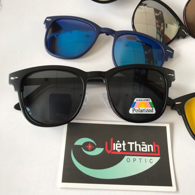 HCM mắt Kính mát đa năng 5 trong 1 râm cận 5 in 1 CLUB