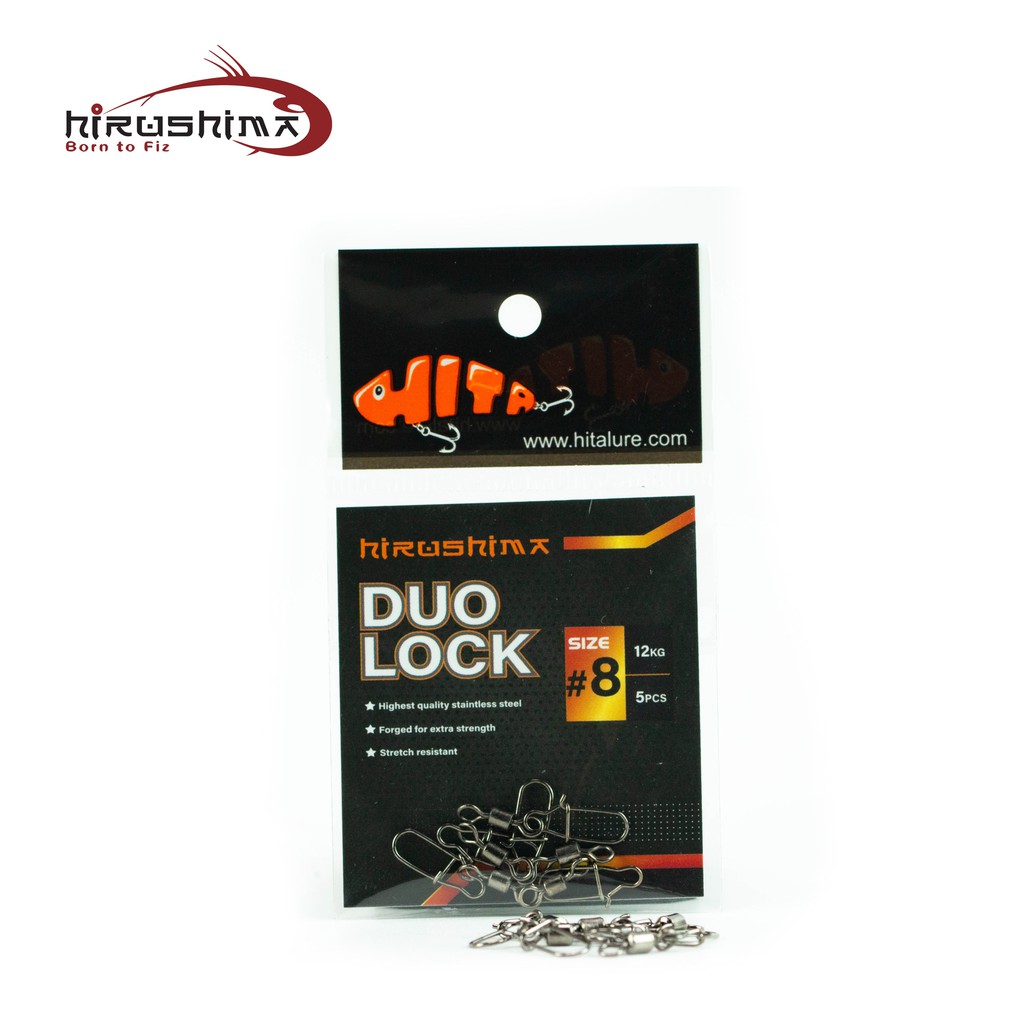 Khoá bóp Hirushima HT-K2 DOULOCH thép không gỉ siêu chắc và bền Hita Lure