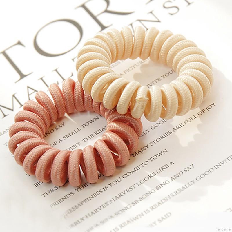 Dây buộc tóc lò xo nhiều màu sắc dễ thương dành cho nữ