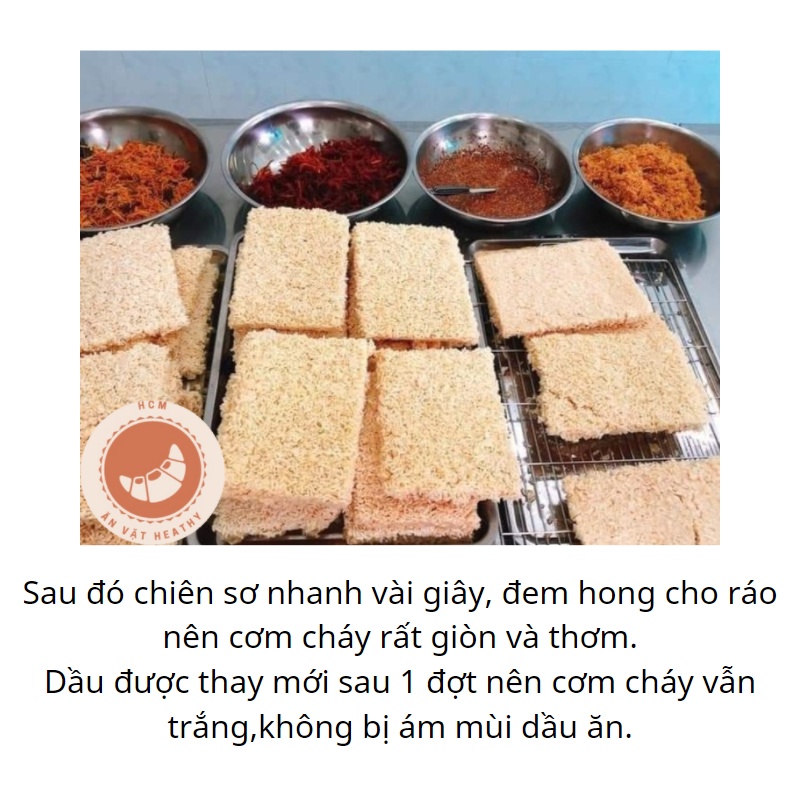 Cơm Cháy Nhiều Chà Bông Giòn Thơm Ngon Ít Cay Đồ Ăn Vặt Healthy 110gr