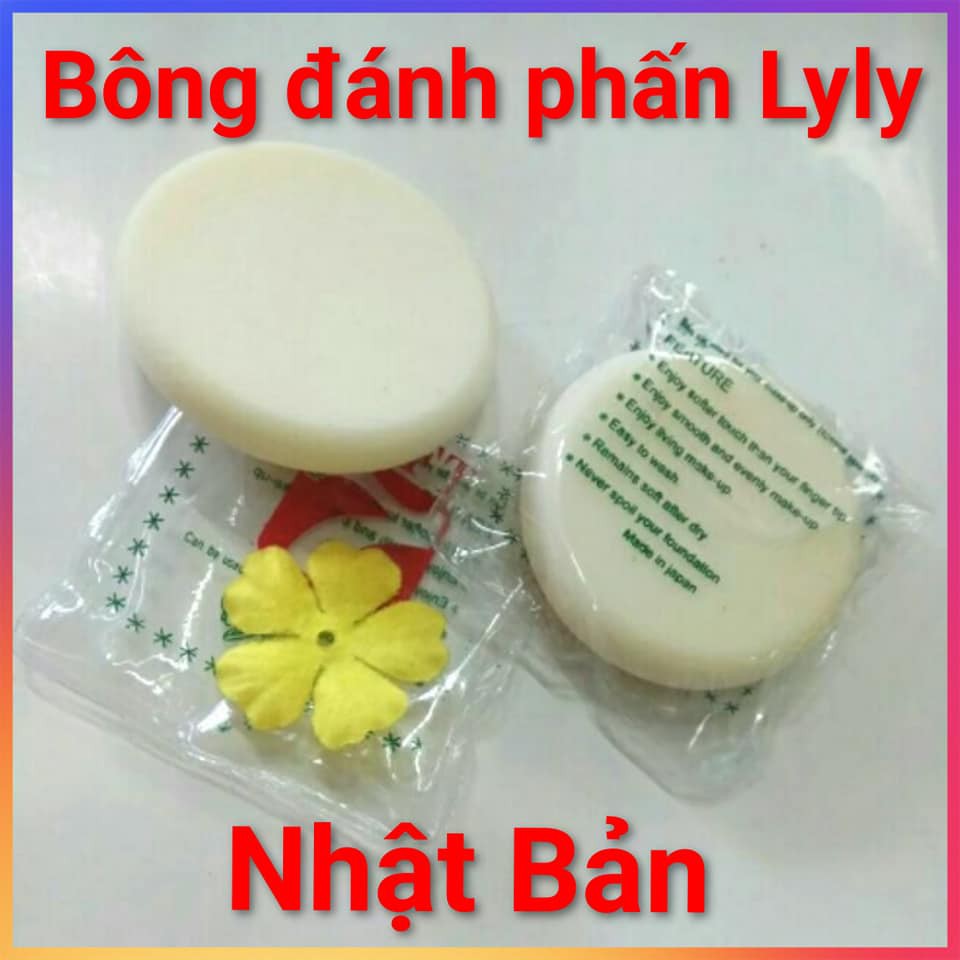 [GIÁ SIÊU RẺ] Bông phấn trang điểm Lyly Nhật Bản