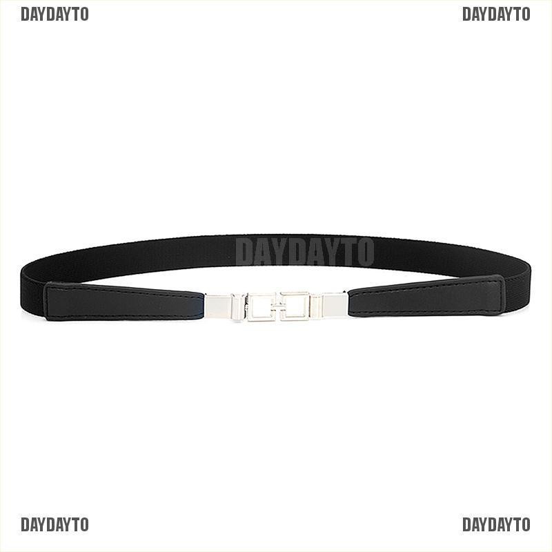 Thắt Lưng Bản Nhỏ Co Giãn Có Khóa Cài Dành Cho Nữ Mặc Đầm