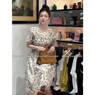 Váy, áo hoa rúm ngực tay cánh dơi áo pelum váy dài siêu xinh