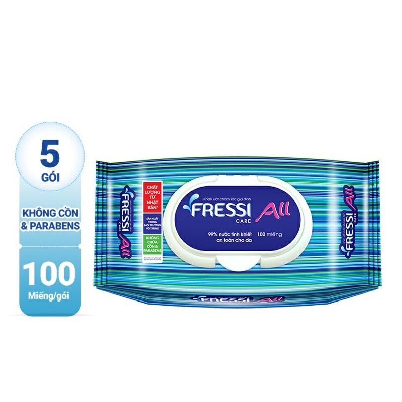 khăn ướt fressi all 100 miếng