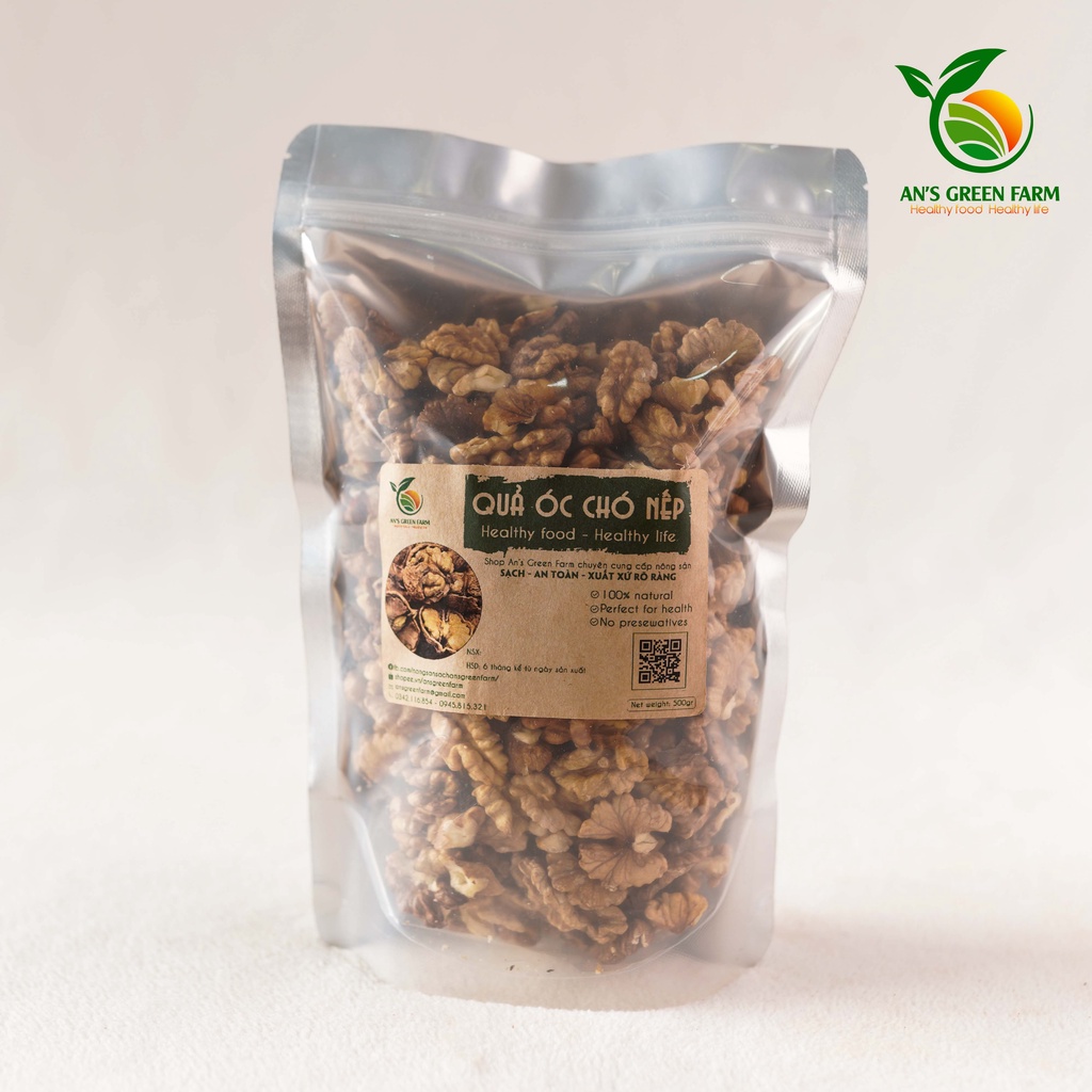 Nhân Óc Chó Nếp Hà Giang 500gr  Đã Tách Vỏ - An’s Green Farm
