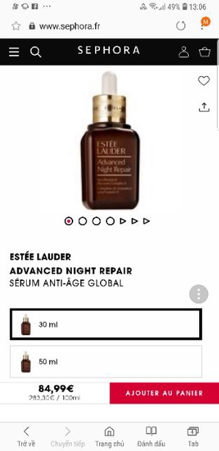 Giải pháp phục hồi da Estee Lauder Advanced Night Repair Serum