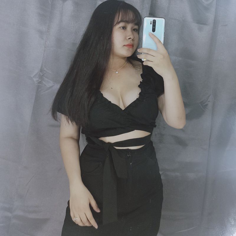 Sét áo nơ buột eo gợi cảm bigsize 60-90kg
