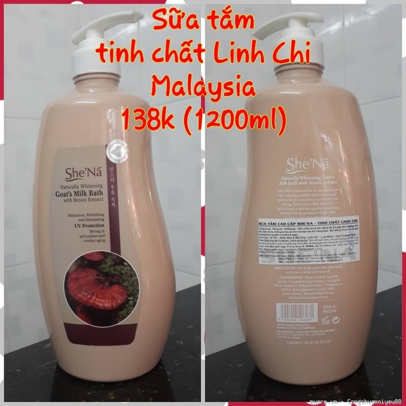 Sữa Tắm Dưỡng Da Cao Cấp Shena 1200ML