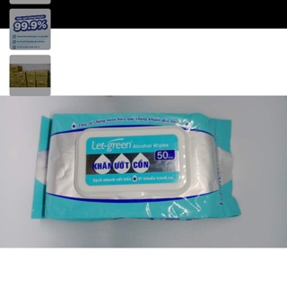 Khăn ướt cồn Letgreen 50 tờ