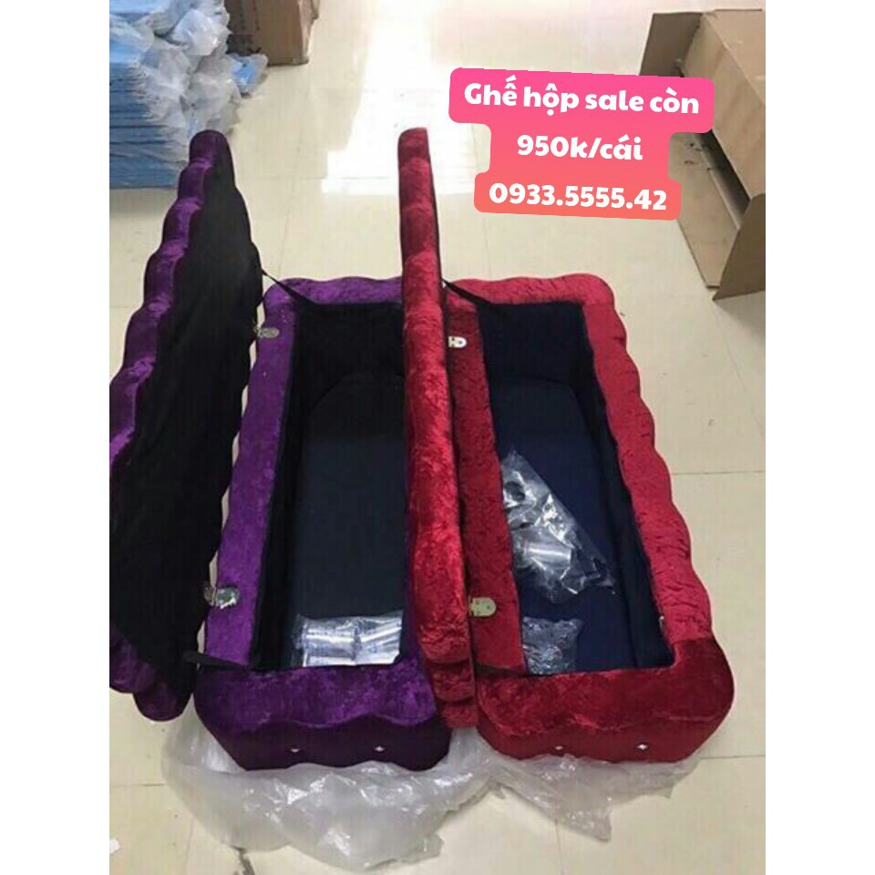 Ghế hộp đa năng [ FREE SHIP-RẺ] cho khách ngồi chờ tiện lợi- dùng chụp mẫu ảnh sịn sò-đựng đồ bên trong ghế thoải mái