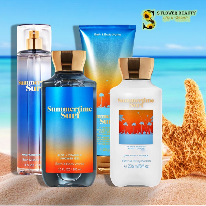 SUMMERTIME SURF | Sản Phẩm Gel Tắm -  Dưỡng Thể - Xịt Thơm Nước Hoa Toàn Thân Bath &amp; Body Works Body Care