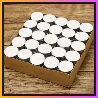 Nến thơm [HÀNG CAO CẤP], nến tealight không mùi, không khói hàng loại vỉ 100 viên cháy đến 4h .