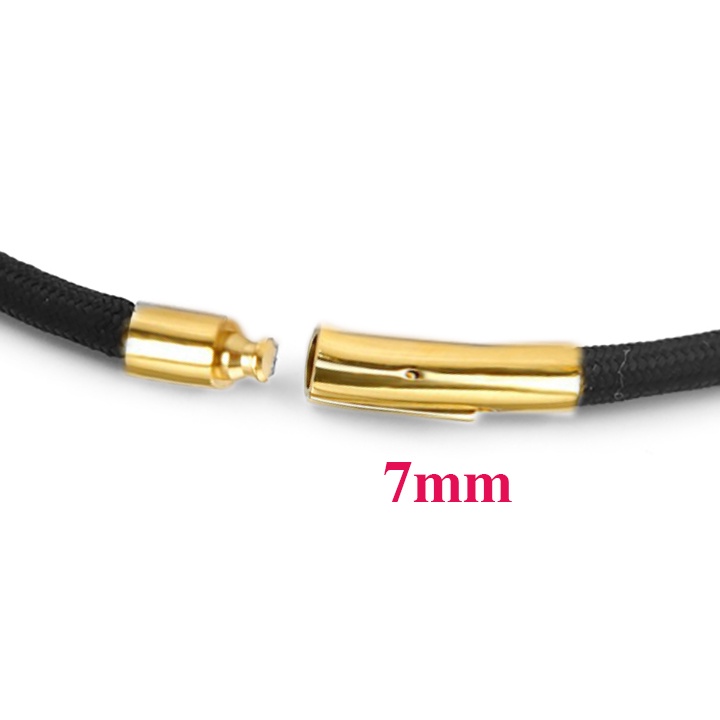 Dây chuyền nam dù thái cao cấp 7ly khóa vip màu vàng sang trọng, siêu đẹp, bao ngầu, thể hiện đẳng cấp phái mạnh