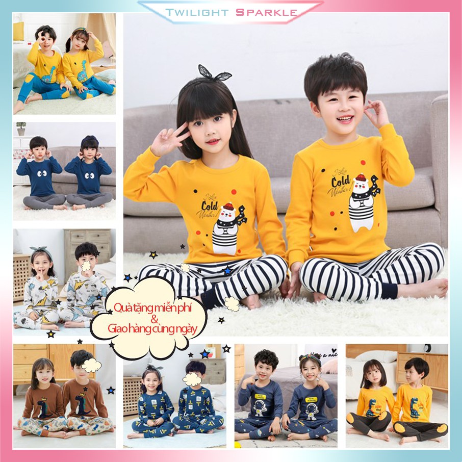 Set đồ ngủ bằng cotton thời trang xinh xắn cho bé