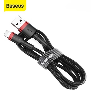 Dây Cáp sạc Baseus Usb to Lighting cho IP bọc dù siêu bền sạc nhanh Chống gãy đứt 1 Mét 2 Mét - Mã Cafule