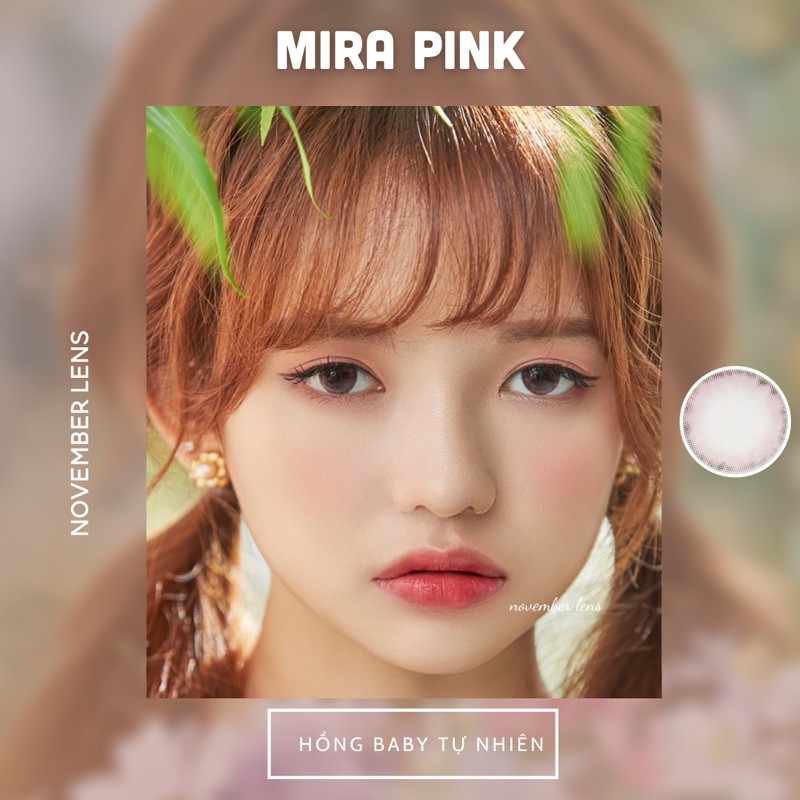 <CÓ SẴN> Lens Mira Pink | Tone Hồng Đào Baby - LENS NỘI ĐỊA HÀN QUỐC | BigBuy360 - bigbuy360.vn
