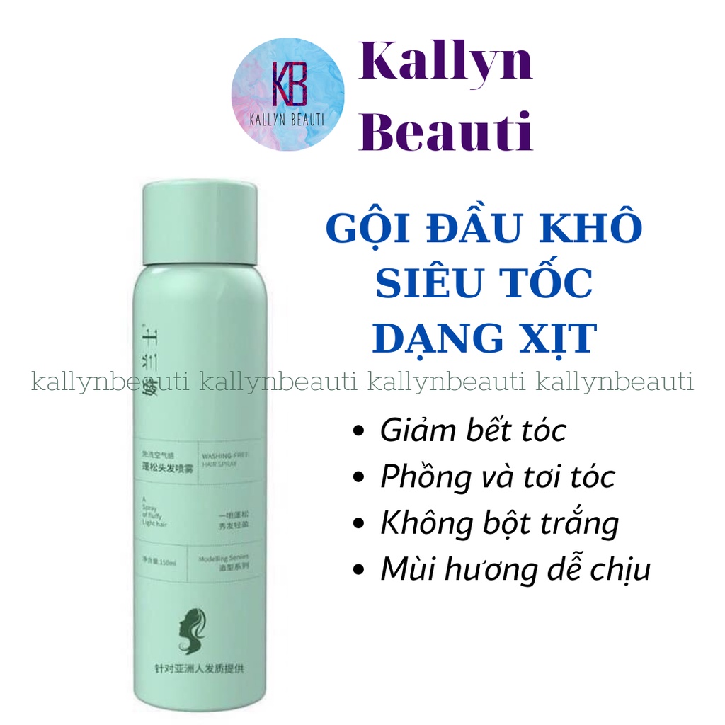 Gội Đầu Khô Dạng Xịt Dầu Gội Đầu Khô Nội Địa Trung